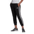 Pantaloni 7/8 neri da donna adidas Essentials Studio Lounge Cuffed 3-Stripes, Abbigliamento Sport, SKU a713000075, Immagine 0